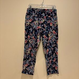 Zac & Rachel Petite 10P Paisley Print Cropped Pants